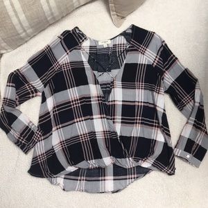 Boutique plaid top